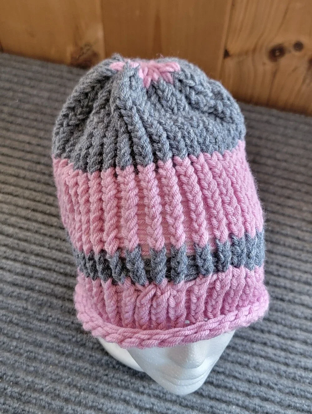 Adult Knitted Home Made Winter Hat